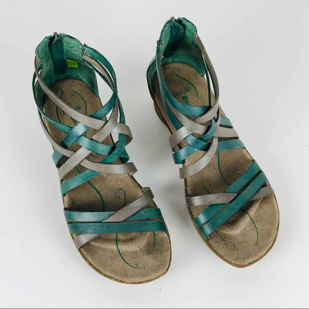 Ahnu Trolley Wedge Sandals Womens Size 7